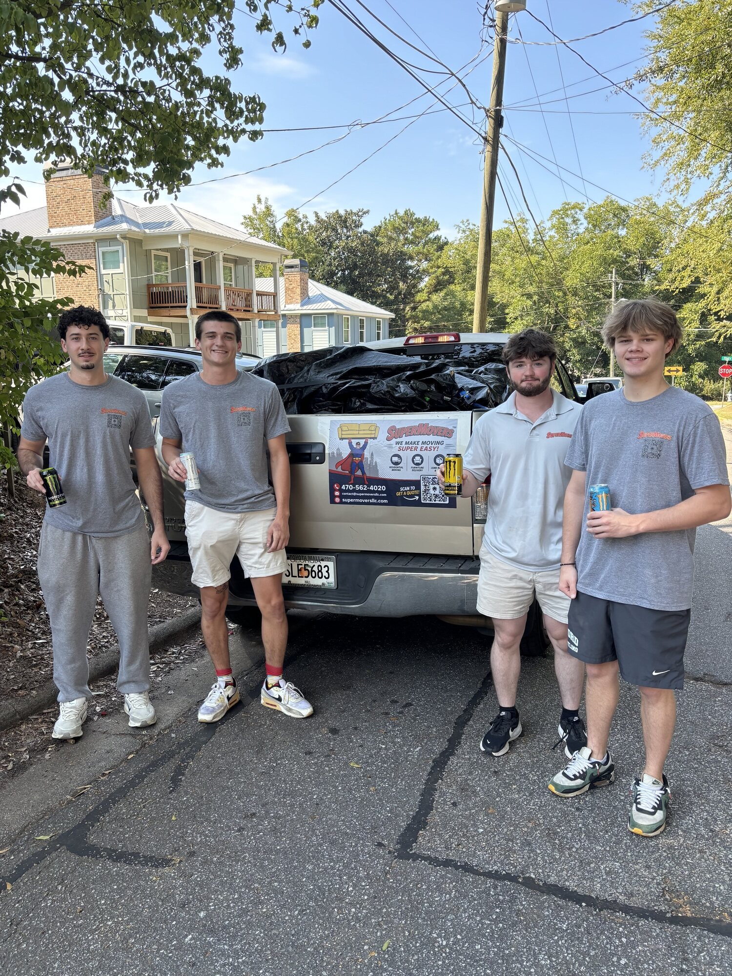 Super Movers crew with their truck